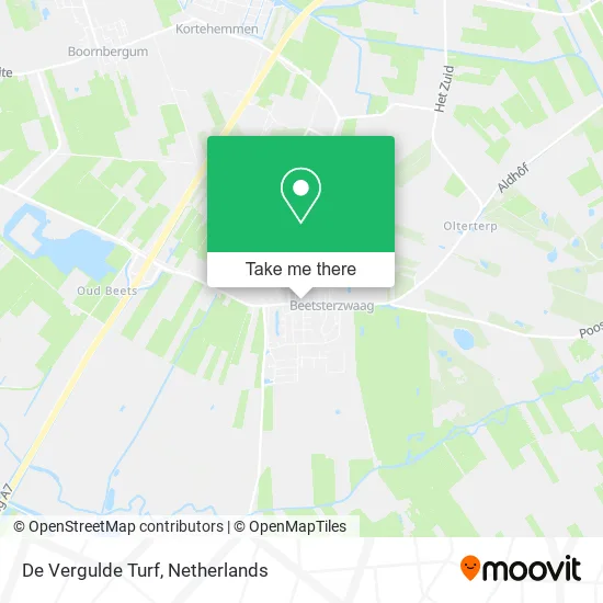 De Vergulde Turf map