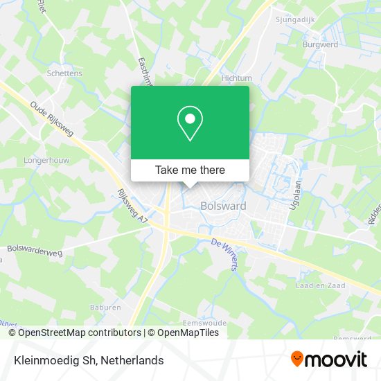 Kleinmoedig Sh map