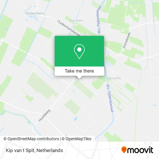 Kip van t Spit map