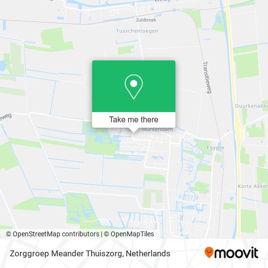 Zorggroep Meander Thuiszorg map