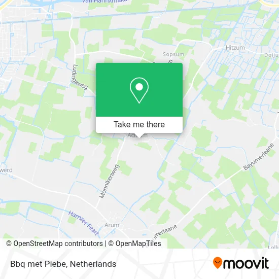 Bbq met Piebe map