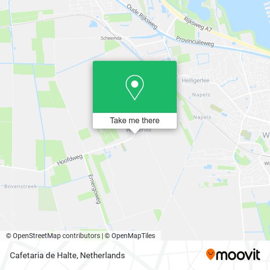 Cafetaria de Halte map