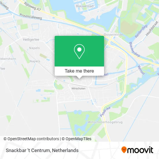 Snackbar 't Centrum map