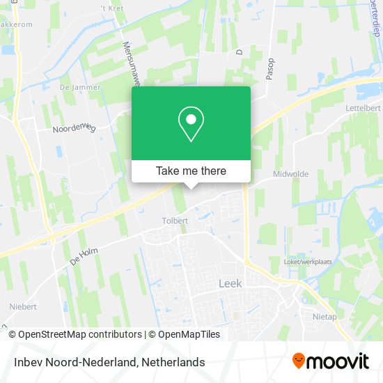 Inbev Noord-Nederland map