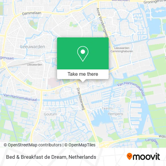 Bed & Breakfast de Dream map