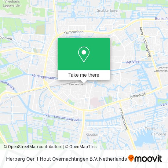 Herberg Oer 't Hout Overnachtingen B.V map