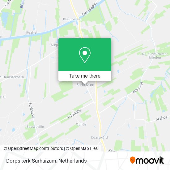 Dorpskerk Surhuizum map