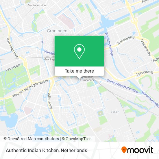 Authentic Indian Kitchen map
