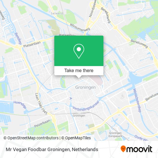 Mr Vegan Foodbar Groningen map