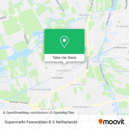 Supermarkt Feanwâlden B.V map