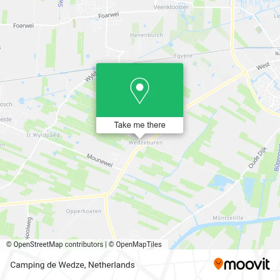 Camping de Wedze map