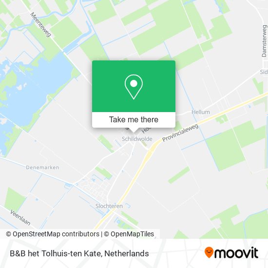 B&B het Tolhuis-ten Kate map