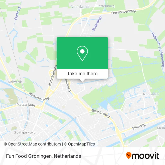 Fun Food Groningen map