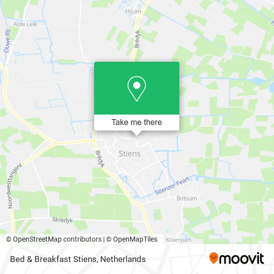Bed & Breakfast Stiens map