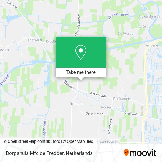 Dorpshuis Mfc de Tredder map