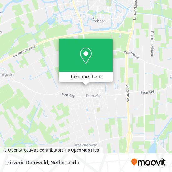 Pizzeria Damwald map