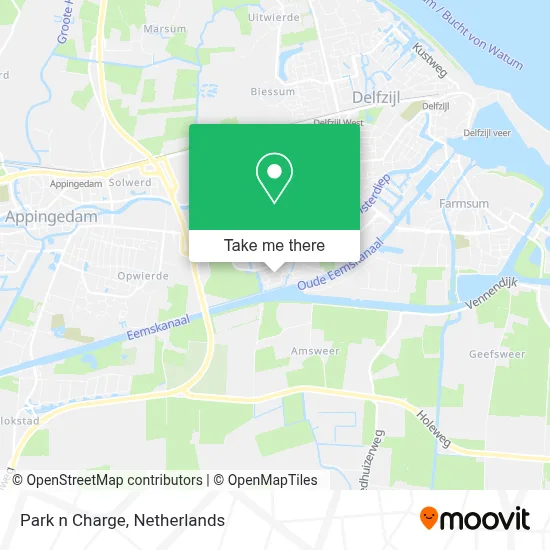 Park n Charge map