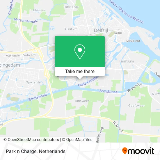 Park n Charge map