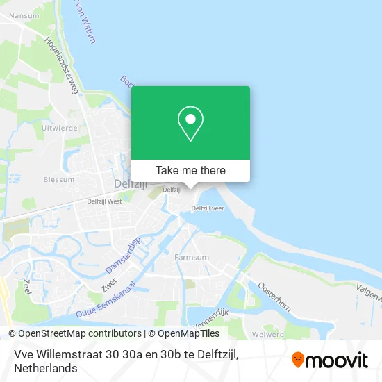 Vve Willemstraat 30 30a en 30b te Delftzijl map
