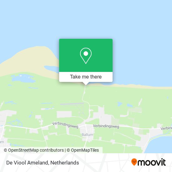 De Viool Ameland map