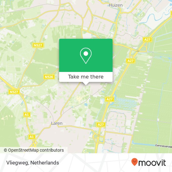 Vliegweg map