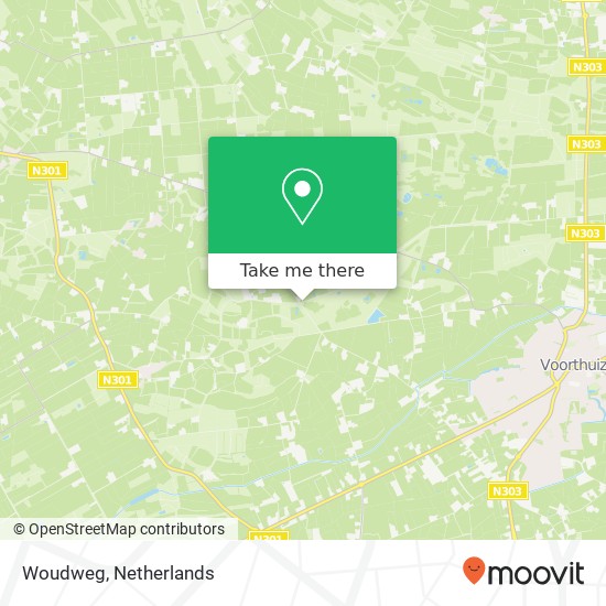 Woudweg map