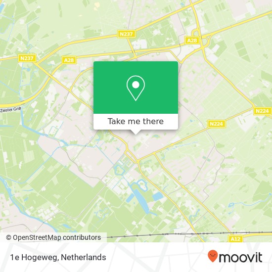 1e Hogeweg map