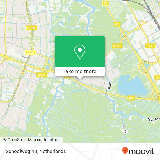 Schoolweg 43 map