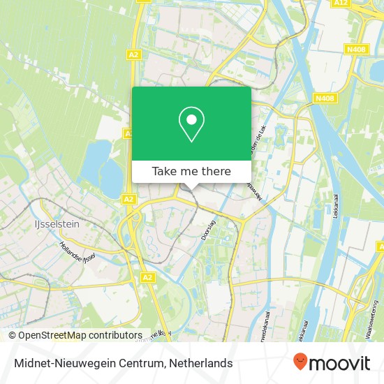 Midnet-Nieuwegein Centrum map