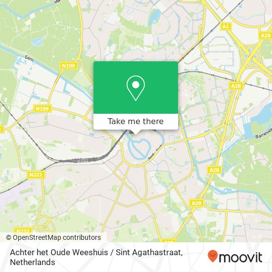 Achter het Oude Weeshuis / Sint Agathastraat map