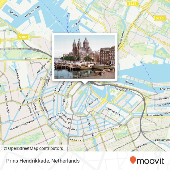Prins Hendrikkade map