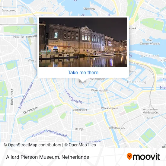 Allard Pierson Museum map