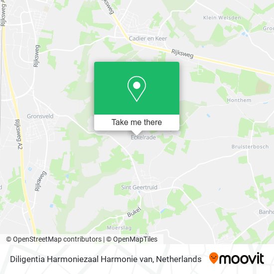 Diligentia Harmoniezaal Harmonie van map