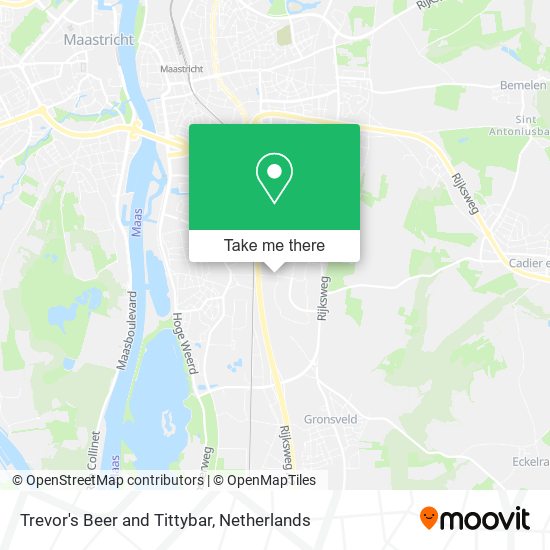 Trevor's Beer and Tittybar map