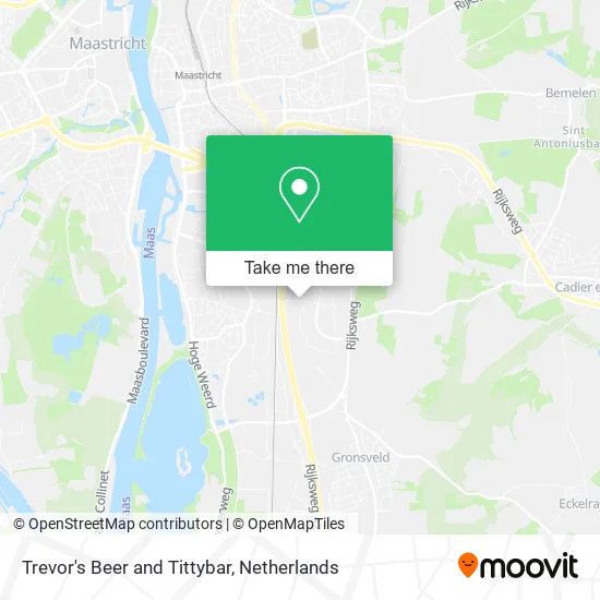 Trevor's Beer and Tittybar map