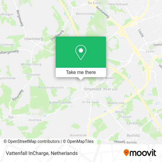 Vattenfall InCharge map