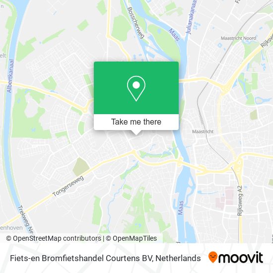 Fiets-en Bromfietshandel Courtens BV map