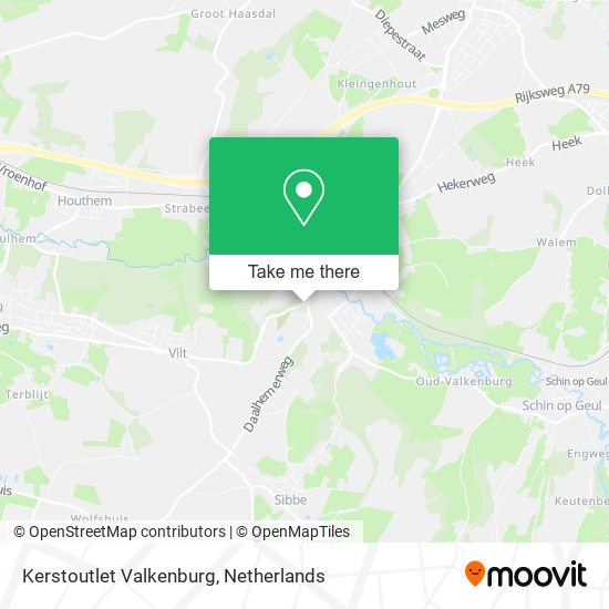Kerstoutlet Valkenburg map