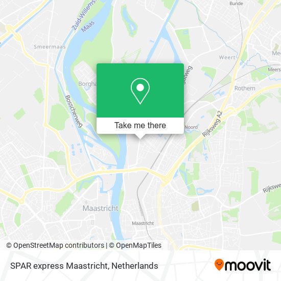 SPAR express Maastricht map