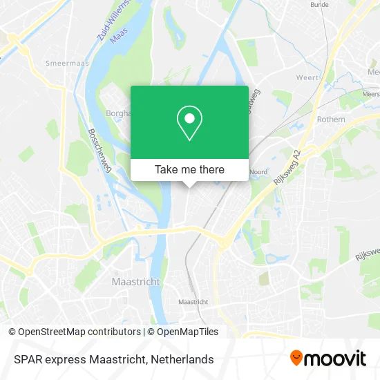 SPAR express Maastricht map