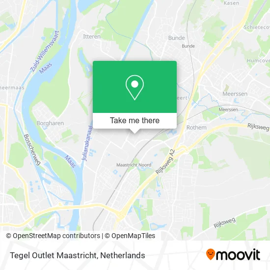 Tegel Outlet Maastricht map