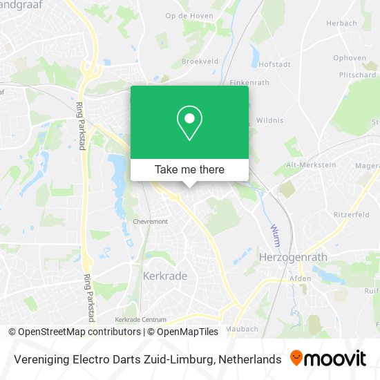 Vereniging Electro Darts Zuid-Limburg map