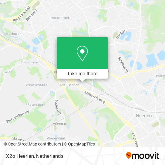 X2o Heerlen map