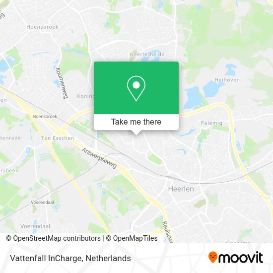 Vattenfall InCharge map