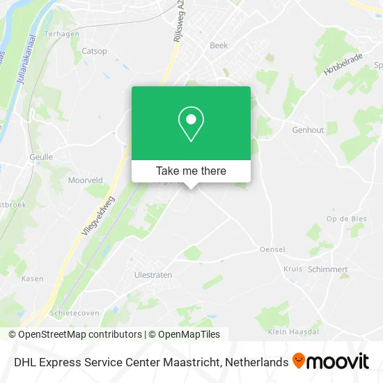 DHL Express Service Center Maastricht map