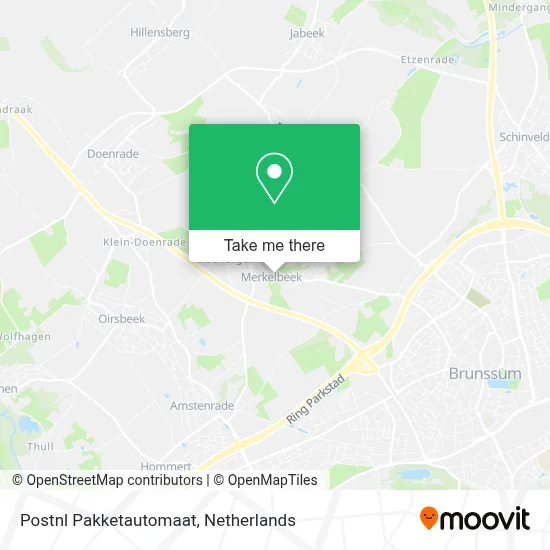 Postnl Pakketautomaat map