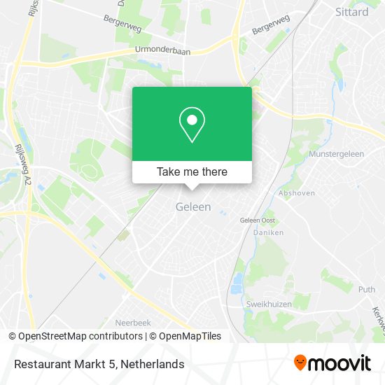 Restaurant Markt 5 map