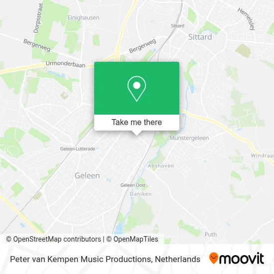 Peter van Kempen Music Productions map