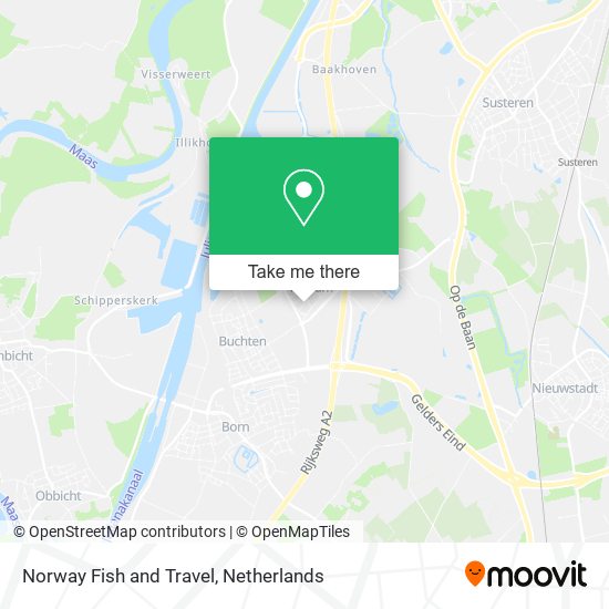 Norway Fish and Travel map