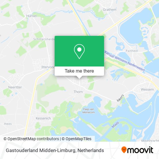 Gastouderland Midden-Limburg map